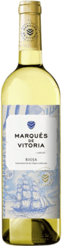 Бесплатная доставка | Белое вино Marqués de Vitoria молодое D.O.Ca. Rioja Ла-Риоха Испания Macabeo — Макабео 75 cl Бесплатная доставка | Белое вино Marqués de Vitoria молодое D.O.Ca. Rioja Ла-Риоха Испания Macabeo — Макабео 75 cl