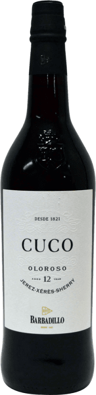 Envoi gratuit | Vin fortifié Barbadillo Cuco Oloroso D.O. Jerez-Xérès-Sherry Andalucía y Extremadura Espagne Palomino Fino 12 Ans 75 cl