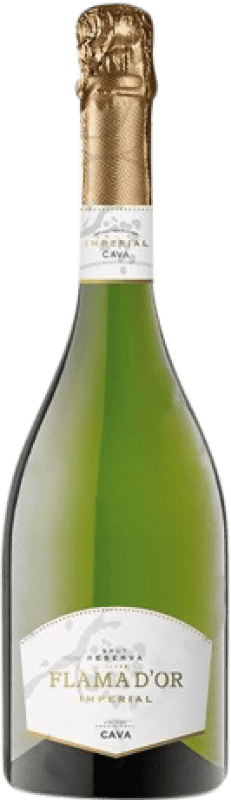7,95 € 免费送货 | 白起泡酒 Castell d'Or Flama d'Or Imperial 香槟 预订 D.O. Cava