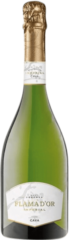 6,95 € Free Shipping | White Sparkling Wine Castell d'Or Flama d'Or Imperial Brut Reserve — Aged D.O. Cava
