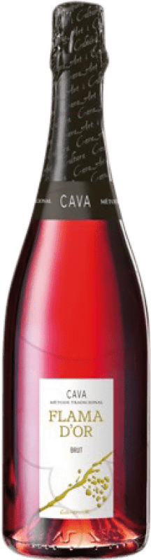 5,95 € Free Shipping | Rosé sparkling Castell d'Or Flama Brut Reserva D.O. Cava Catalonia Spain Trepat Bottle 75 cl