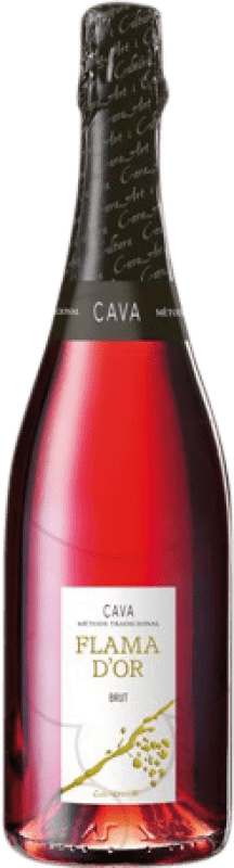 4,95 € Бесплатная доставка | Розовое игристое вино Castell d'Or Flama брют Резерв D.O. Cava