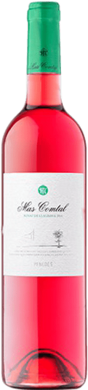 9,95 € Free Shipping | Rosé wine Mas Comtal Joven D.O. Penedès Catalonia Spain Merlot Bottle 75 cl