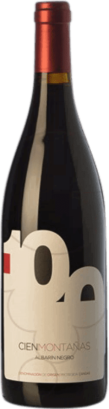 18,95 € | Red wine Vidas Cien Montañas Crianza D.O.P. Vino de Calidad de Cangas Castilla y León Spain Albarín Black Bottle 75 cl