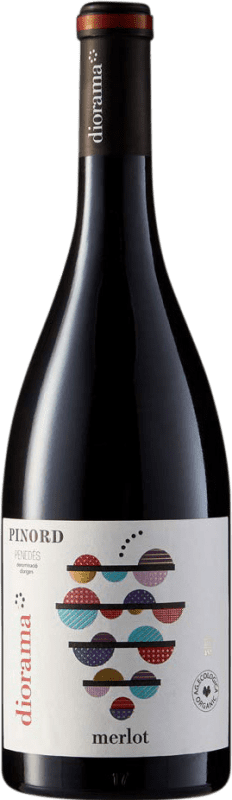 Kostenloser Versand | Rotwein Pinord Diorama Alterung D.O. Penedès Katalonien Spanien Merlot Ökologisch 75 cl