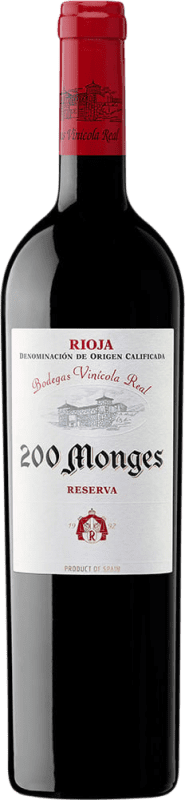 118,95 € Envio grátis | Vinho Tinto Vinícola Real 200 Monges Reserva D.O.Ca. Rioja Garrafa Magnum 1,5 L