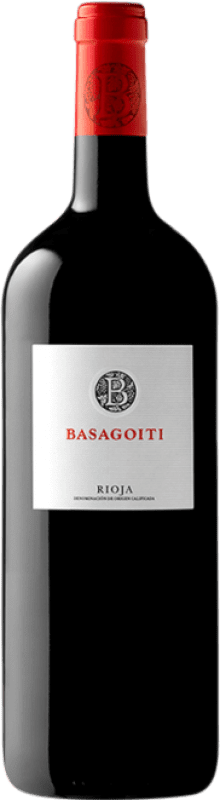 18,95 € Kostenloser Versand | Rotwein Basagoiti Crianza — Kurze Fassreifung D.O.Ca. Rioja Magnumflasche 1,5 L