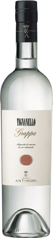 78,95 € Envio grátis | Aguardente Grappa Antinori Tignanello Garrafa Medium 50 cl