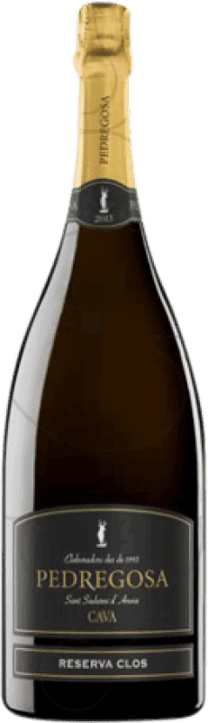 32,95 € Envoi gratuit | Vin Mousseux Blanc Pedregosa Clos Brut Nature Réserve D.O. Cava Bouteille Magnum 1,5 L