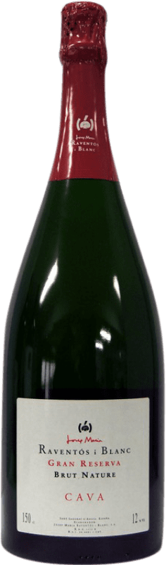 35,95 € | White sparkling Raventós i Blanc Brut Grand Reserve Catalonia Spain Pinot Black, Macabeo, Xarel·lo, Chardonnay, Parellada Magnum Bottle 1,5 L