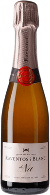 Free Shipping | Rosé Sparkling Wine Raventós i Blanc de Nit Brut Young Catalonia Spain Monastrell, Macabeo, Xarel·lo, Parellada Half Bottle 37 cl