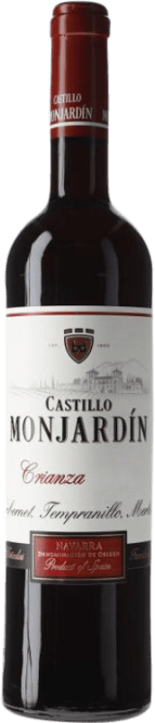 9,95 € Free Shipping | Red wine Castillo de Monjardín Crianza D.O. Navarra Navarre Spain Tempranillo, Merlot, Cabernet Sauvignon Bottle 75 cl