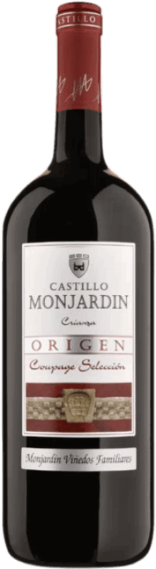 Free Shipping | Red Wine Castillo de Monjardín Crianza — Aged D.O. Navarra Navarre Spain Tempranillo, Merlot, Cabernet Sauvignon Jéroboam-Double Magnum Bottle 3 L