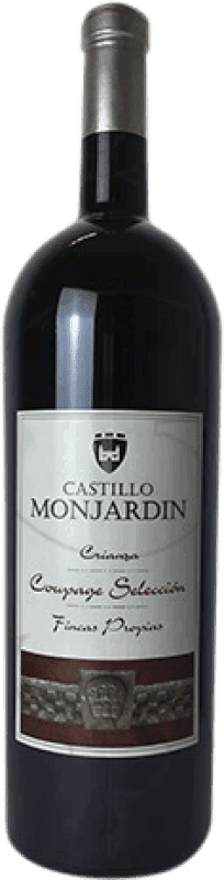 21,95 € | Красное вино Castillo de Monjardín Crianza — Крианса D.O. Navarra Наварра Испания Tempranillo — Темпранильо, Merlot — Мерло, Cabernet Sauvignon — Каберне Совиньон Бутылка Магнум 1,5 L