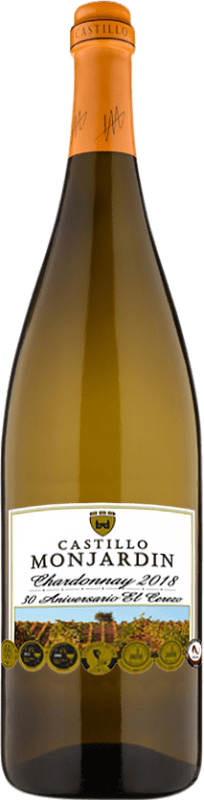 Envio grátis | Vinho branco Castillo de Monjardín Jovem D.O. Navarra Navarra Espanha Chardonnay Garrafa Jéroboam-Duplo Magnum 3 L