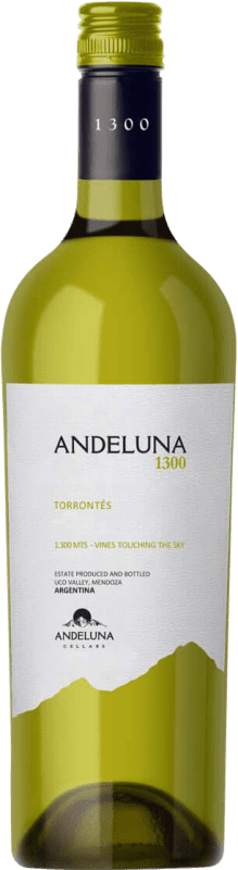 12,95 € | Vino blanco Andeluna 1300 Joven Argentina Torrontés 75 cl