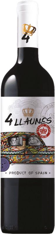 5,95 € | Красное вино Family Owned 4 Llaunes молодое Levante Испания Monastrell — Монастрель 75 cl