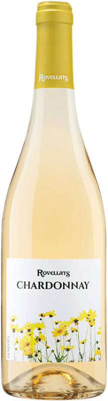 7,95 € | Белое вино Rovellats молодое D.O. Penedès Каталония Испания Chardonnay — Шардоне 75 cl