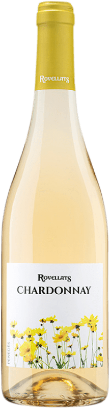 Envoi gratuit | Vin blanc Rovellats Jeune D.O. Penedès Catalogne Espagne Chardonnay 75 cl