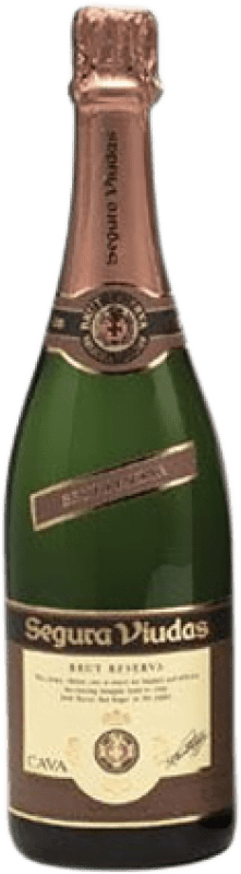 Бесплатная доставка | Белое игристое вино Segura Viudas Brut — брют Резерва D.O. Cava Каталония Испания Macabeo — Макабео, Xarel·lo — Шарелло, Parellada — Парельяда Бутылка Иеробоам Двойной Магнум 3 L