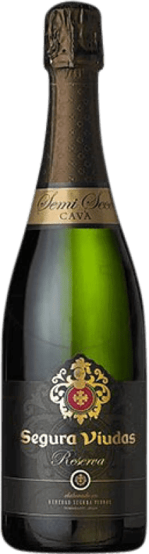 Envío gratis | Espumoso Blanco Segura Viudas Semiseco D.O. Cava Cataluña España Macabeo, Xarel·lo, Parellada 75 cl