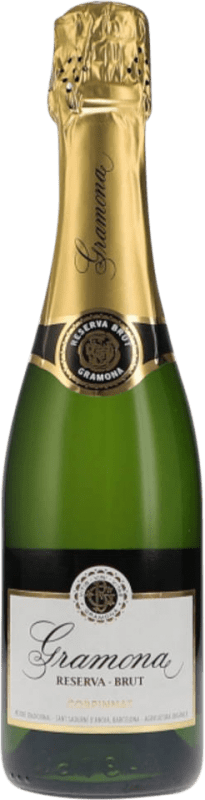 Envio grátis | Espumante branco Gramona Brut Reserva D.O. Cava Catalunha Espanha Macabeo, Xarel·lo, Chardonnay, Parellada Meia Garrafa 37 cl