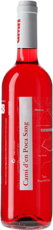 10,95 € Envio grátis | Vinho Rosé Hugas de Batlle Camí d'en Poca Sang Jovem D.O. Empordà