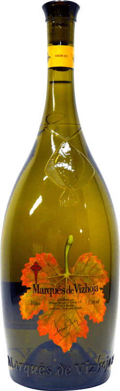 33,95 € | 白ワイン Marqués de Vizhoja 若い ガリシア スペイン ボトル Jéroboam-ダブルマグナム 3 L