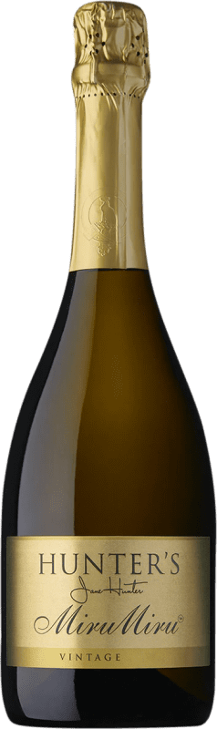 Envoi gratuit | Blanc mousseux Hunter's Miru Miru Brut Réserve Nouvelle-Zélande Pinot Noir, Chardonnay, Pinot Meunier 75 cl