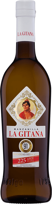 4,95 € | Vino Generoso Fortificado La Gitana D.O. Manzanilla-Sanlúcar de Barrameda Andalucía y Extremadura España Palomino Fino Media Botella 37 cl