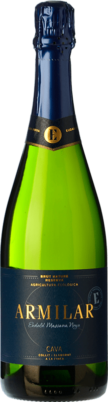 Envío gratis | Espumoso blanco Massana Noya Brut Nature Reserva D.O. Cava Cataluña España Macabeo, Xarel·lo, Chardonnay, Parellada Ecológico 75 cl