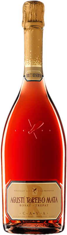 玫瑰气泡酒 Agustí Torelló Rosat 香槟 预订 2016 D.O. Cava 加泰罗尼亚 西班牙 Trepat 瓶子 75 cl
