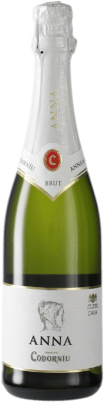 10,95 € Envoi gratuit | Vin Mousseux Blanc Codorníu Anna Brut Réserve D.O. Cava Demi- Bouteille 37 cl