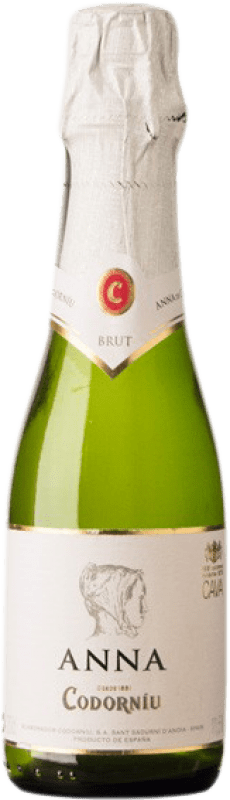 4,95 € | Vin Mousseux Blanc Codorníu Anna Brut Réserve D.O. Cava Catalogne Espagne Macabeo — Macabeu, Xarel·lo, Chardonnay, Parellada Petite Bouteille 20 cl