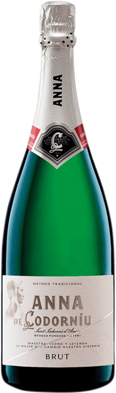 19,95 € | 白起泡酒 Codorníu Anna 香槟 预订 D.O. Cava 加泰罗尼亚 西班牙 Macabeo, Xarel·lo, Chardonnay, Parellada 瓶子 Magnum 1,5 L