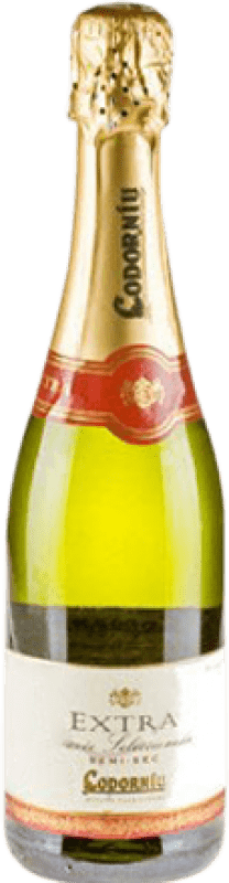 Envio grátis | Espumante branco Codorníu Extra Semi-seco Semi-doce D.O. Cava Catalunha Espanha Macabeo, Xarel·lo, Parellada Meia Garrafa 37 cl