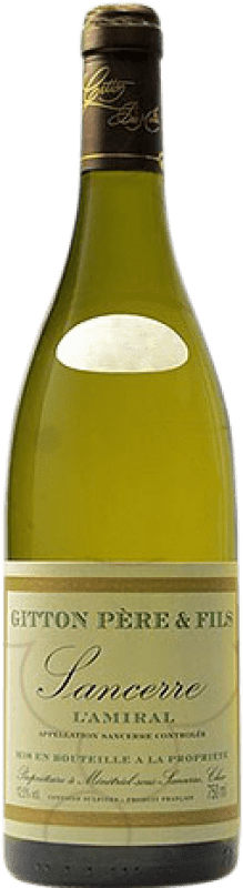 Free Shipping | White wine Gitton L'amiral Aged A.O.C. Sancerre France Sauvignon White 75 cl