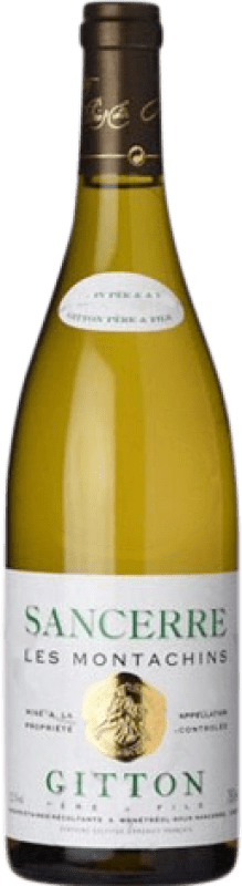Free Shipping | White wine Gitton Les Montachins Aged A.O.C. Sancerre France Sauvignon White 75 cl