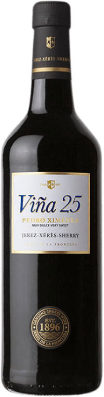 Kostenloser Versand | Verstärkter Wein Lustau Viña 25 D.O. Jerez-Xérès-Sherry Andalusien Spanien Pedro Ximénez 75 cl