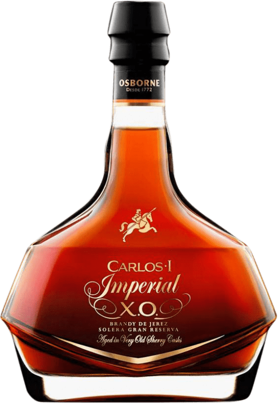 71,95 € Envio grátis | Brandy Conhaque Osborne Carlos I Imperial XO Extra Old Extra Velho, Grande Reserva D.O. Jerez-Xérès-Sherry