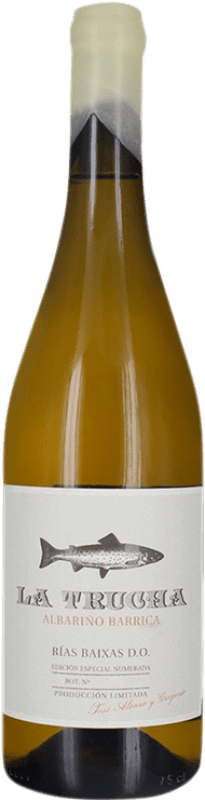 Envoi gratuit | Vin Blanc Notas Frutales de Albariño La Trucha Barrique D.O. Rías Baixas Galice Espagne Albariño 75 cl