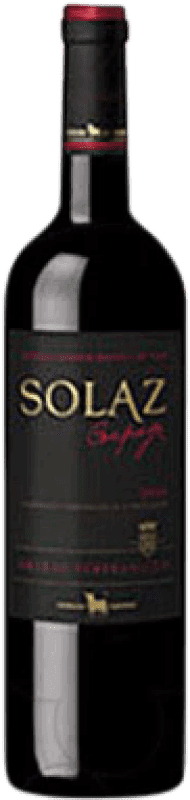 Бесплатная доставка | Красное вино Osborne Solaz Coupage — Кюваж Crianza — Крианса I.G.P. Vino de la Tierra de Castilla Castilla la Mancha y Madrid Испания Tempranillo — Темпранильо, Syrah — Сира 75 cl