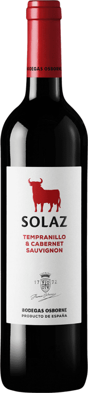 送料無料 | 赤ワイン Osborne Solaz I.G.P. Vino de la Tierra de Castilla Castilla la Mancha y Madrid スペイン Tempranillo — テンプラニーリョ, Cabernet Sauvignon — カベルネ・ソーヴィニヨン 75 cl