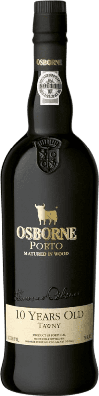 Spedizione Gratuita | Vino fortificato Osborne I.G. Porto porto Portogallo Tempranillo, Touriga Franca, Touriga Nacional, Tinta Amarela, Tinta Cão, Tinta Barroca 10 Anni 75 cl