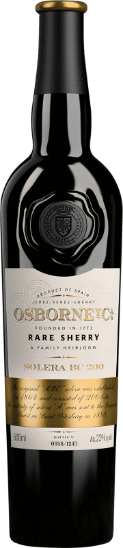 189,95 € Spedizione Gratuita | Vino Liquoroso Osborne B.C. 200 Solera, Oloroso D.O. Jerez-Xérès-Sherry Bottiglia Medium 50 cl