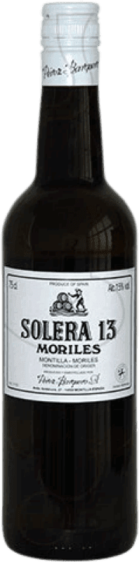 3,95 € | Verstärkter Wein Pérez Barquero Solera 13 Fino D.O. Montilla-Moriles Andalucía y Extremadura Spanien Pedro Ximénez 75 cl
