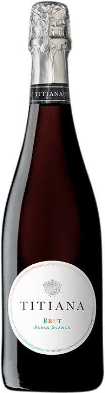 白スパークリングワイン Parxet Titiana Brut 若い 2013 D.O. Cava カタロニア スペイン Pansa Blanca ボトル 75 cl