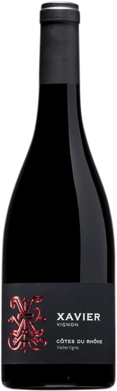 Envoi gratuit | Vin rouge Xavier Vignon Vieilles Vignes A.O.C. Côtes du Rhône Rhône France Syrah, Grenache, Mourvèdre 75 cl