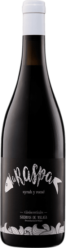 Free Shipping | Red wine Viñedos Verticales La Raspa D.O. Sierras de Málaga Andalusia Spain Syrah, Romé 75 cl