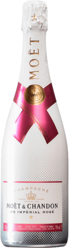 69,95 € | Espumante rosé Moët & Chandon Ice Imperial Rosé Semi-seco Semi-doce A.O.C. Champagne Champagne França Pinot Preto, Chardonnay, Pinot Meunier 75 cl
